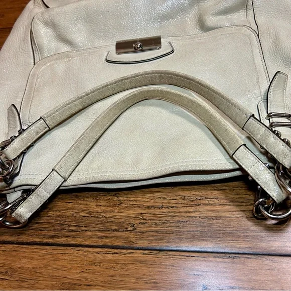 Coach Kristin Pinnacle Leather Tote Ivory - Picture 11 of 11